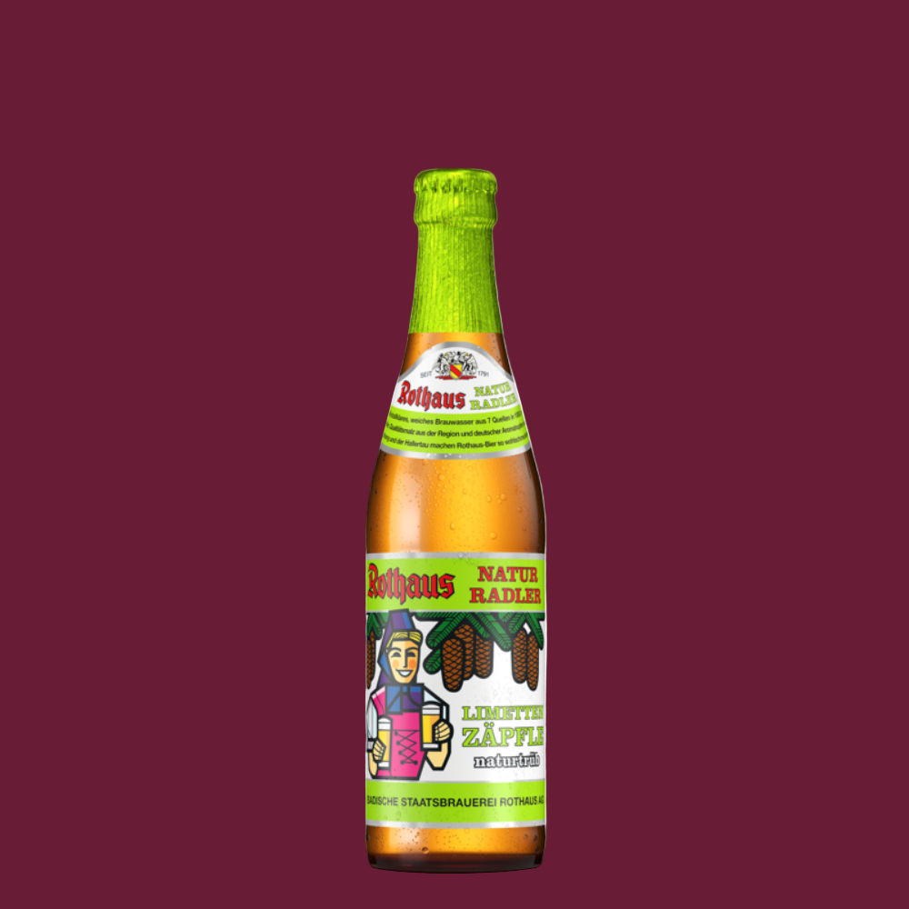 Rothaus Mid-Strength Lime Radler 330ml Bottle (2.1% ABV)