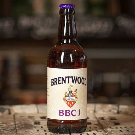 Brentwood Brewing BBC1 Brown Ale Low-Alcohol Beer 500ml Glass Bottle (1.1% ABV)
