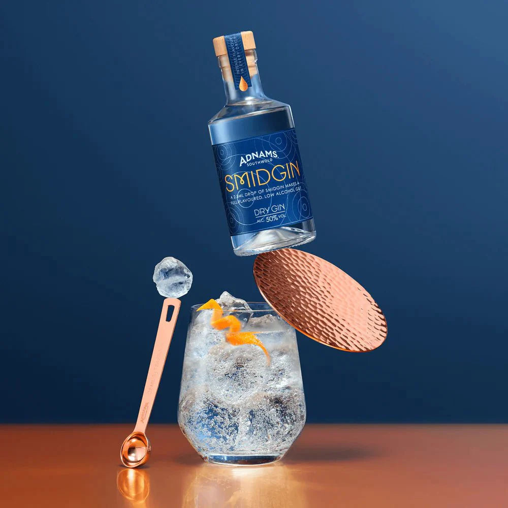 Adnams Smidgin Reduce Serve Gin 200ml Glass Bottle (50% ABV)