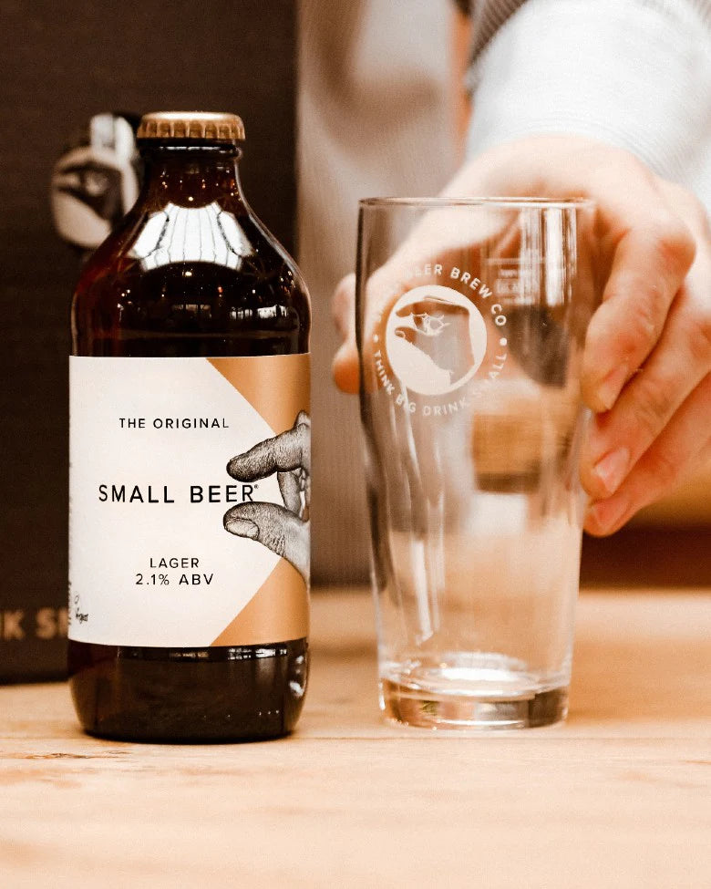 Small Beer Lager Mid-Strength Beer 330ml Bottle (2.1% ABV)