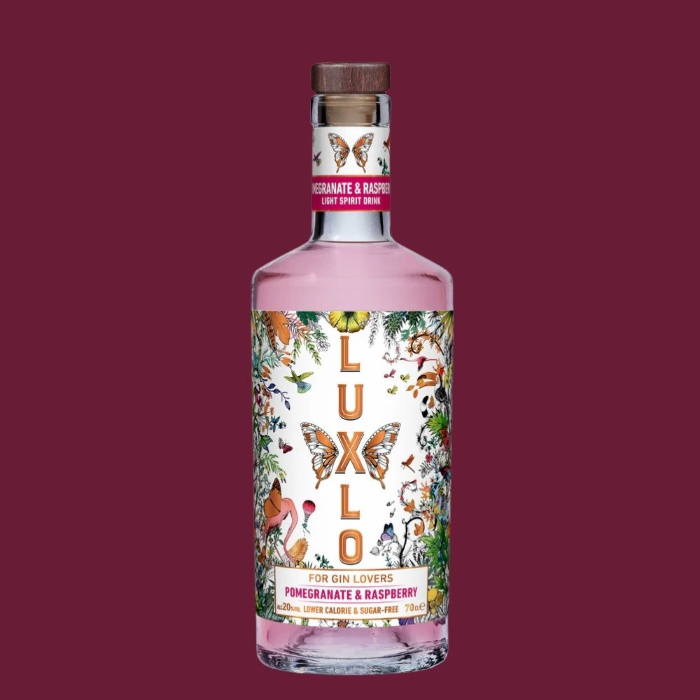 Luxlo Pomegranate & Raspberry – Mid Strength Gin Alternative (20% ABV)
