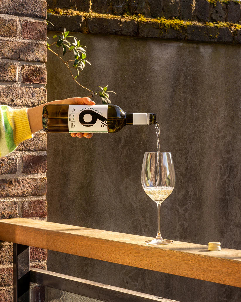 6Percent Sauvignon Blanc Mid-Strength White Wine 750ml Glass Bottle (6.0% ABV)