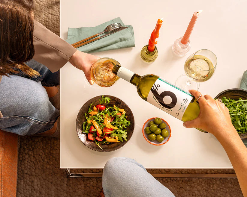 6Percent Sauvignon Blanc Mid-Strength White Wine 750ml Glass Bottle (6.0% ABV)