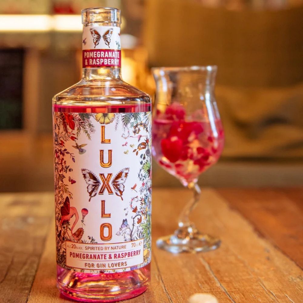 Luxlo Pomegranate & Raspberry – Mid Strength Gin Alternative (20% ABV)
