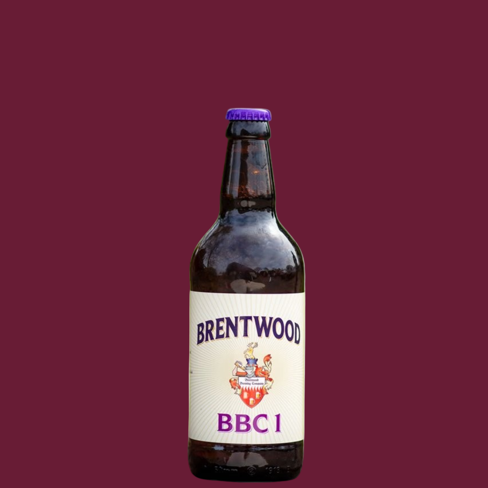 Brentwood Brewing BBC1 Brown Ale Low-Alcohol Beer 500ml Glass Bottle (1.1% ABV)
