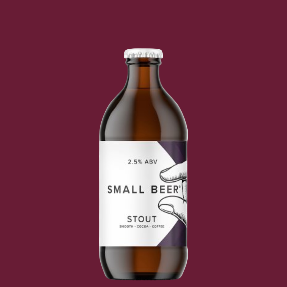 Small Beer Stout Mid-Strength Beer 330ml Bottle (2.4% ABV)