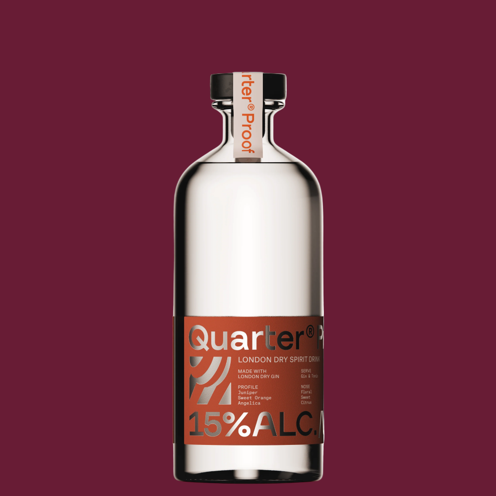 Quarter Proof 'London Dry' Mid Strength Gin Alternative (15% ABV)