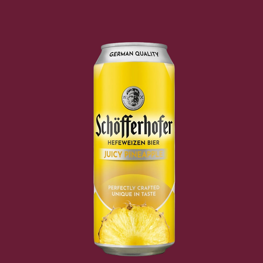 Schöfferhofer Pineapple Wheat Mid-Strength Beer 500ml Can (2.5% ABV)