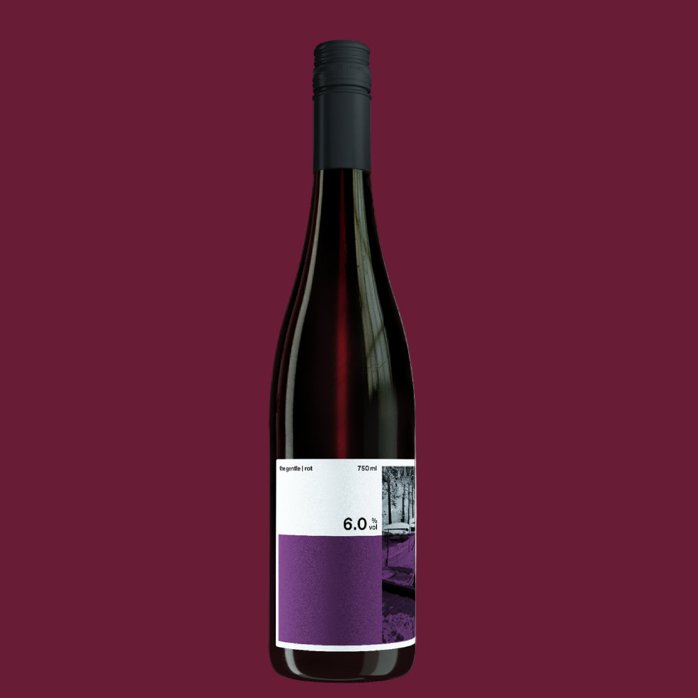 The Gentle Wine Mid-Strength Red Wine 750ml Glass Bottle (6.0% ABV)
