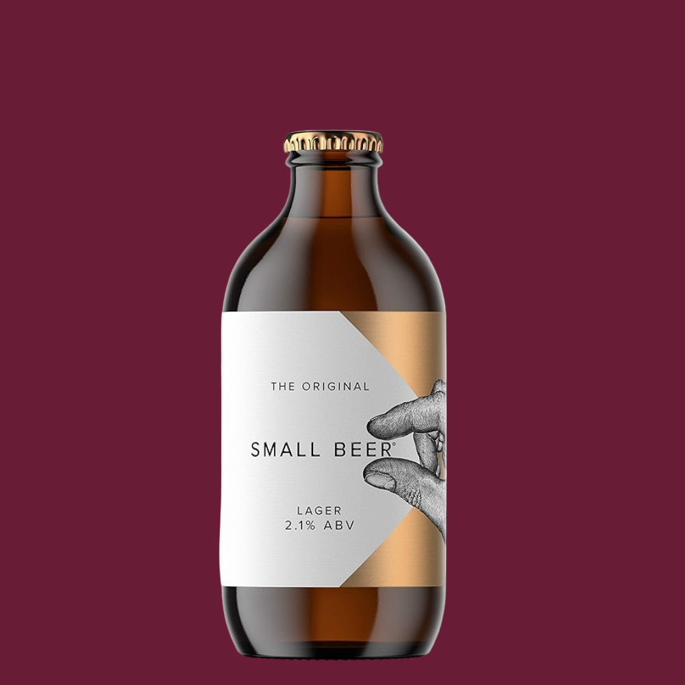 Small Beer Lager Mid-Strength Beer 330ml Bottle (2.1% ABV)