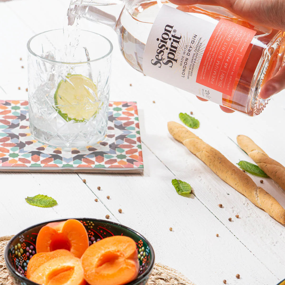 Session Spirit London Dry Gin | Mid‑Strength Botanical Spirit |  25% ABV